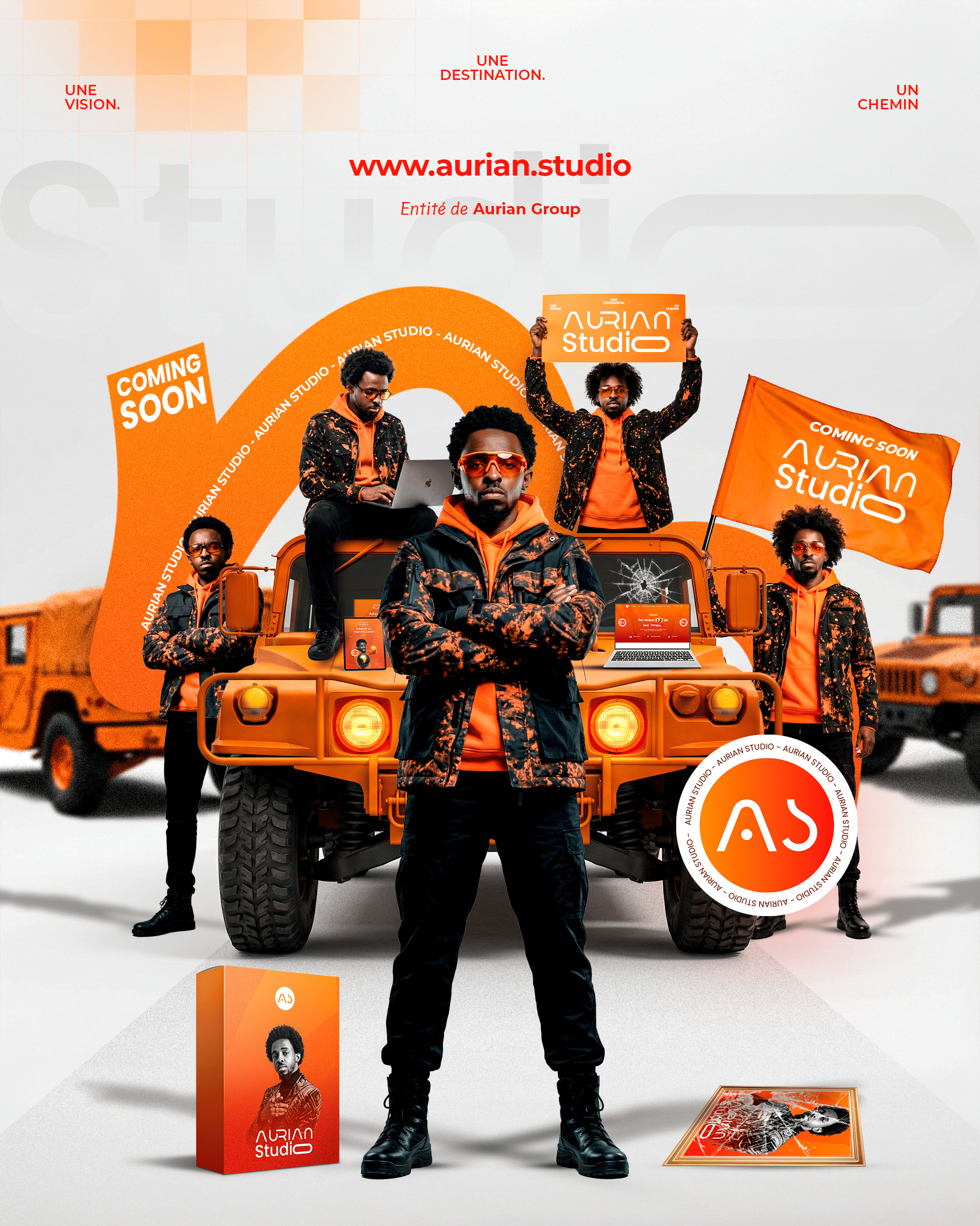 Aperçu template Aurian Studio